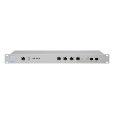Ruteador UniFi para medianas y grandes empresas con funciones de firewall, soporta balanceo de carga y Fail Over entre 2 WAN