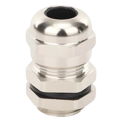 Conector Tipo Glándula / Ajustable 3-6.5 mm / Rosca M14 / IP68 / Latón Niquelado / -40℃ a 100℃