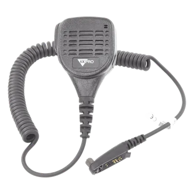 Micrófono-Bocina Portátil / Impermeable IP55 / Cancelación de Ruido / Cable PU Reforzado con Kevlar / Pinza Giratoria 360° / Jack 3.5 mm