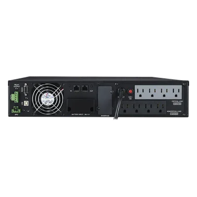 UPS Online Doble Conversión / 1500 VA / 1350 W / Onda Senoidal Pura / Rack o Torre 2 UR / 8 Tomas NEMA 5-15R / Entrada 120 Vca