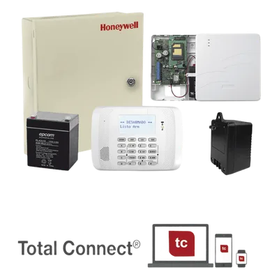 Kit de alarma / Panel Vista-48LA / Comunicador dual IP + celular / AlarmNet / Total Connect