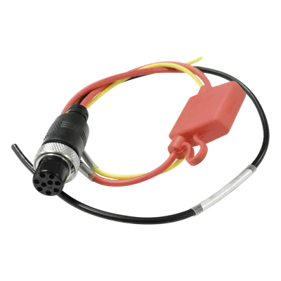 Cable de Alimentación para DVR Móvil / Entrada 12-24V DC / Conector Aviación YL16-9 Macho / Longitud 1.5 m (4.9 ft) / Doble Aislamiento / Resistente a Vibraciones