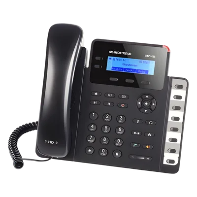 Teléfono IP / 2 Líneas SIP / 8 Teclas BLF / Conferencia 3 Vías / Pantalla LCD 132x48 / PoE / Dual Gigabit