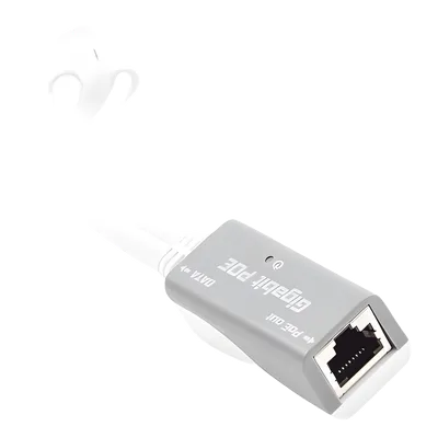 Inyector PoE Pasivo / Gigabit 10/100/1000 Mbps / 18-57V DC / RJ45 Blindados