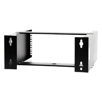 Rack Abierto de Pared / 19" / 4U / Acero Calibre 18 / Carga 20 kg / 500 mm (19.7 in) de Profundidad