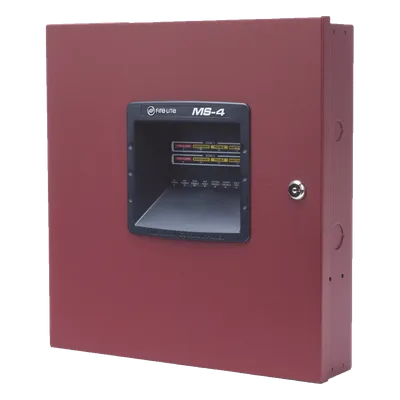 Panel convencional de detección de incendio / 4 zonas IDC / 2 NAC 24 VCC 2.5 A / Compatible i3 / UL, MEA, CSFM / 120 VCA