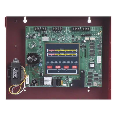 Panel convencional de detección de incendio / 4 zonas IDC / 2 NAC 24 VCC 2.5 A / Compatible i3 / UL, MEA, CSFM / 120 VCA