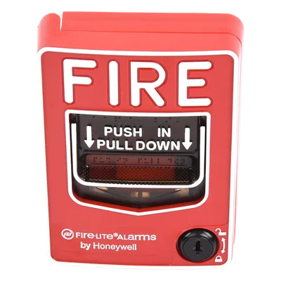 Estación Manual de Alarma Contra Incendio / Doble Acción / Cerradura con Llave / Montaje en Superficie o Empotrado / UL 38