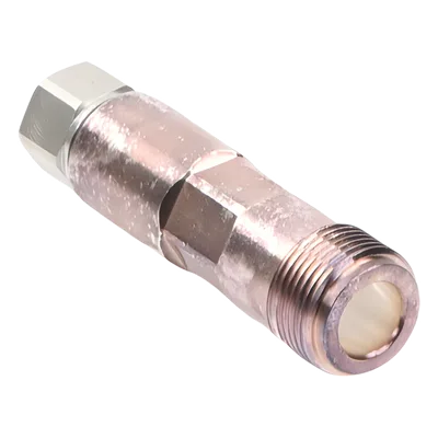Conector RF tipo N hembra / 50 ohm / 0-8000 MHz / Recto / Heliax FSJ1-50A