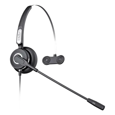Diadema Con Tecnología AntiShock Para Teléfonos IP FANVIL Y Polycom Micrófono de Cancelación de Ruido y Cable Resistente a Jaloneos