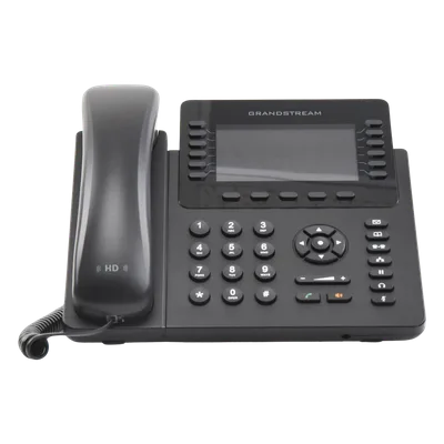 Teléfono IP Empresarial / 12 Líneas / 6 Cuentas SIP / Pantalla LCD Color 4.3 pulgadas / Bluetooth / Dual Gigabit / PoE / 48 Teclas BLF Programables