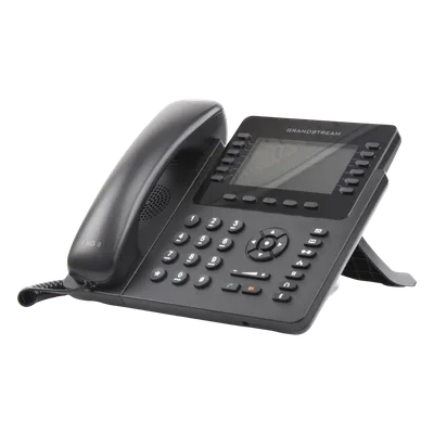Teléfono IP Empresarial / 12 Líneas / 6 Cuentas SIP / Pantalla LCD Color 4.3 pulgadas / Bluetooth / Dual Gigabit / PoE / 48 Teclas BLF Programables
