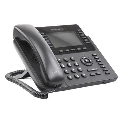 Teléfono IP Empresarial / 12 Líneas / 6 Cuentas SIP / Pantalla LCD Color 4.3 pulgadas / Bluetooth / Dual Gigabit / PoE / 48 Teclas BLF Programables