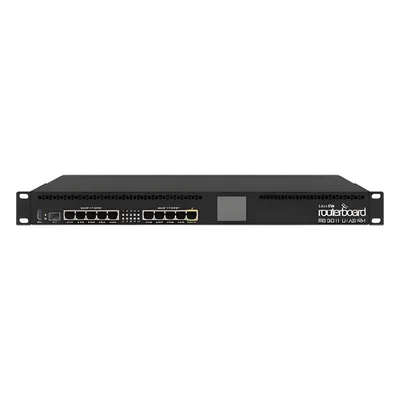 RouterBoard, CPU 2 Núcleos, 10 Puertos Gigabit Ethernet, 1 Puerto SFP, 1 GB Memoria, Licencia Nivel 5, Montaje Rack