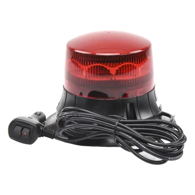 Burbuja LED Giratoria / 9 LEDs / Montaje Magnético / IP65 / 12 VCC / 2 Patrones de Destello