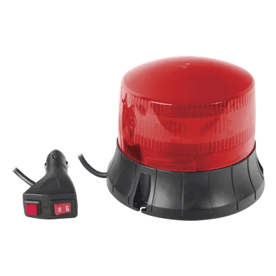 Burbuja LED Giratoria / 9 LEDs / Montaje Magnético / IP65 / 12 VCC / 2 Patrones de Destello