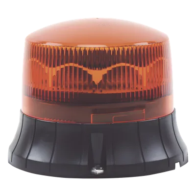 Burbuja LED Giratoria / Ámbar / 9 LEDs / 12-30 VCC / IP65 / Montaje Permanente