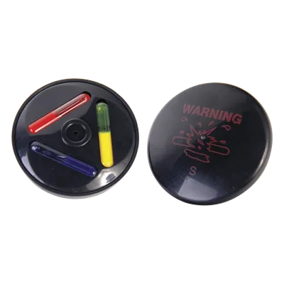 Tag Antihurto con Tinta para Ropa / 8.2 MHz / Diámetro 51 mm / Alcance 160 cm (5.2 ft) / Tinta Tricolor / Paquete 100 Piezas
