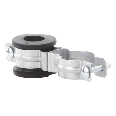Aislador de bajada / Cable hasta 250 mcm / Separación 4-5 cm / Separación entre aisladores 1.5 m / Cuerpo galvanizado / Neopreno
