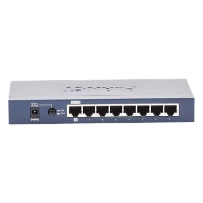 Switch Administrable / 8 Puertos Gigabit / 2 Puertos SFP / 20 Gbps Switching / Alimentación Dual PoE + DC / IPv6/IPv4 / CloudNMS