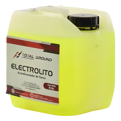 Líquido Mejorador de Conductividad de Terreno / 1 Galón / pH 7.9 / Densidad 1.065 / Solubilidad 100% / No Tóxico / Higroscópico