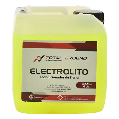 Líquido Mejorador de Conductividad de Terreno / 1 Galón / pH 7.9 / Densidad 1.065 / Solubilidad 100% / No Tóxico / Higroscópico