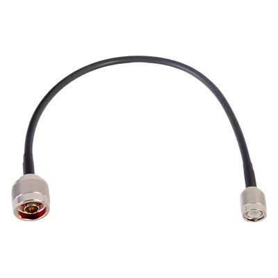 Jumper Coaxial / 30 cm (0.98 ft) / RG-58U / N Macho a TNC Macho / 50 Ω / 9.84 dB@450 MHz