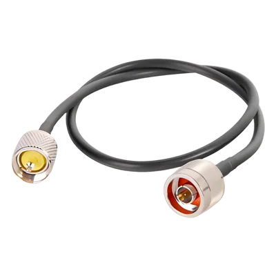 Jumper Coaxial / 60 cm (1.97 ft) / RG-58U / N Macho a UHF Macho / 50 Ω / Blindaje 95%