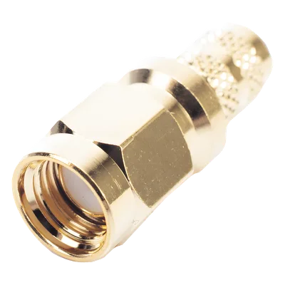 Conector SMA Macho Inverso / Anillo Plegable / Cables RG-8/X, LMR-240, 9258 / Cuerpo y Contacto Oro / Aislante Teflón