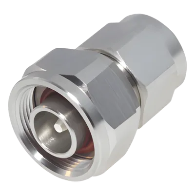 Adaptador en Línea / 4.3-10 Macho a N Macho / 50 Ω / Hasta 5,500 MHz / PIM ≤-160 dBc / VSWR ≤1.10:1