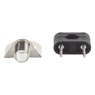 Soporte para Antenas Marinas / Adaptadores de Nylon / Rieles Cuadrados o Redondos / 22 mm, 25 mm y 32 mm / Acero Inoxidable