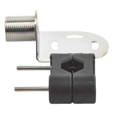Soporte para Antenas Marinas / Adaptadores de Nylon / Rieles Cuadrados o Redondos / 22 mm, 25 mm y 32 mm / Acero Inoxidable