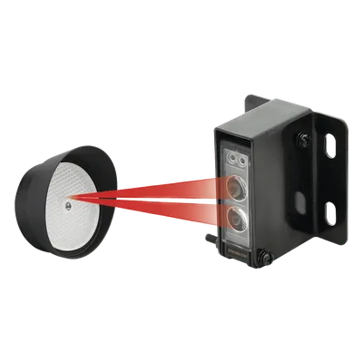 Detector Fotoeléctrico / Rango Ajustable 14 m (45.9 ft) / IP66 Exterior / Salida Relé NO/NC/COM / LED Alineación y Disparo / 12 VDC