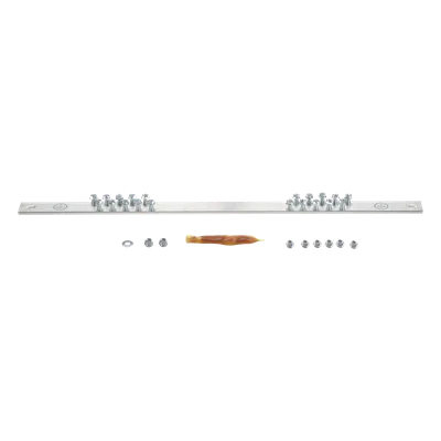 Barra de Conexión a Tierra / 19' (483 mm) / 20 Orificios / Tornillos #12-24 Incluidos / EIA-310 / TIA-942