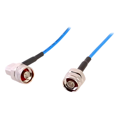 Jumper de Cable Coaxial / 1/8' Diámetro / 1 Metro (3.28 Pies) / N Macho a N Macho A/R / DC-3 GHz / IM3 -155 dBc / UL910 Plenum