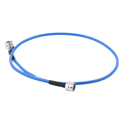 Cable RF Coaxial Plenum / SSP-250-LLPL / 1/4" (6.35 mm) / 1 m (3.28 pies) / N Macho a N Macho / Bajo PIM ≤-155 dBc / 0-6 GHz / Blindaje >100 dB