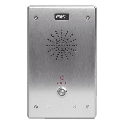 Intercomunicador IP / 2 Líneas SIP / 2 Relevadores / PoE 802.3af / Anti-Vandálico IP65 e IK10 / -40°C a 70°C
