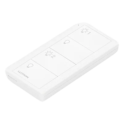 Control Inalámbrico de 4 Botones / 2 Zonas de Iluminación / Clear Connect RF / Alcance 18 m (59.1 ft) Línea de Vista / Batería 10 Años