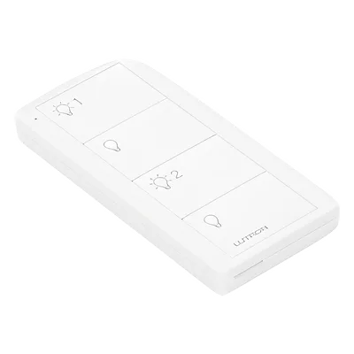 Control Inalámbrico de 4 Botones / 2 Zonas de Iluminación / Clear Connect RF / Alcance 18 m (59.1 ft) Línea de Vista / Batería 10 Años