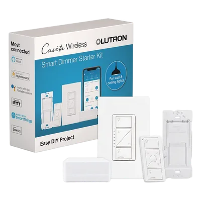 Kit de Inicio para Iluminación Inteligente / Control por App y Voz / Sin Cable Neutro / Hasta 150 W LED o 600 W Incandescente / Integración Alexa, Google y HomeKit / 120 V