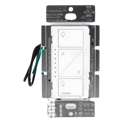 Atenuador de Pared Inalámbrico / 150 W LED/CFL - 600 W Incandescente / 120 V / Sin Neutro / 1 Gang / Compatible con Controles Pico y Sensores