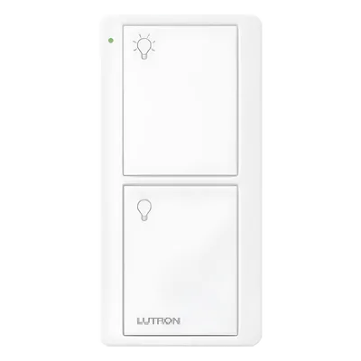 Control Remoto Inalámbrico / 2 Botones On/Off / RF 431-437 MHz / Alcance 18 m (59.1 ft) / Batería 10 Años / Sin Cableado