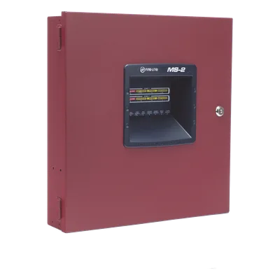 Panel de control de alarma contra incendio convencional / 2 zonas IDC Clase B / 1 NAC 24 Vcc 2.5 A / 2 relevadores / Compatible serie i3