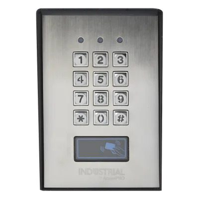 Teclado de Control de Acceso / 3 Métodos de Acceso / 1,200 Usuarios / 3 Relés / Salida Wiegand / Antivandálico / Lector de Proximidad