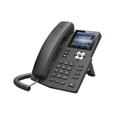 Teléfono IP empresarial para 2 lineas SIP con pantalla LCD de 2.4 Pulgadas a color y conferencia de 3 vías