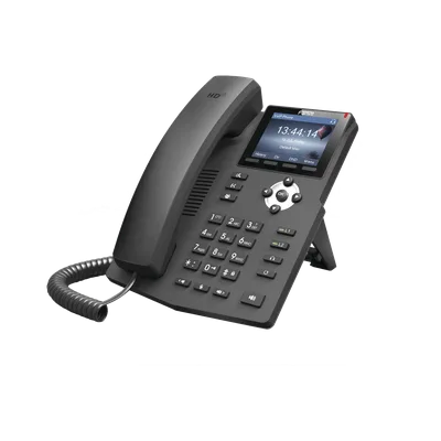 Teléfono IP empresarial para 2 lineas SIP con pantalla LCD de 2.4 Pulgadas a color y conferencia de 3 vías