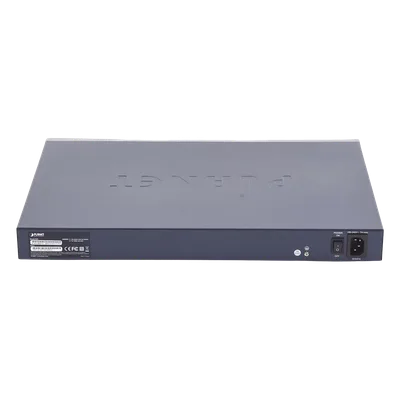 Switch Administrable PoE / 48 Puertos Gigabit RJ45 / 4 Puertos SFP / 440W PoE / 104 Gbps / 1.44 ft (0.44 m) Profundidad