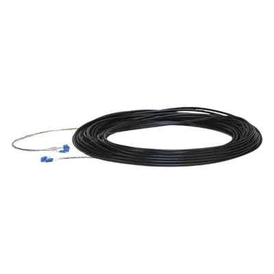 Cable de Fibra Óptica Monomodo / 60 m (196.9 ft) / 6 Hilos G.657.A2 / Conectores LC / IP67 / Cubierta Acero-Kevlar