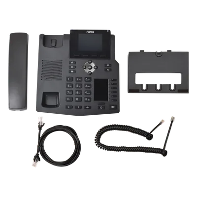Teléfono IP Empresarial / 4 Líneas SIP / 2 Pantallas LCD / 6 Teclas BLF/DSS / Puertos Gigabit / PoE / Conferencia 3 Vías