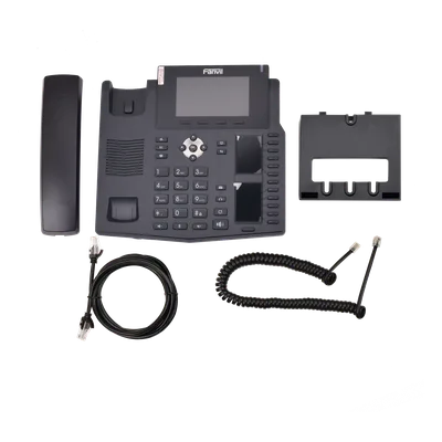 Teléfono IP empresarial para 20 líneas SIP, Voz HD, 3 Pantallas LCD a Color, 12 teclas BLF, PoE